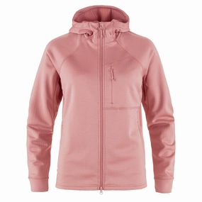 Todays Special Picks Fjallraven Womens Abisko Grid Fleece Hoodie Dusty Rose