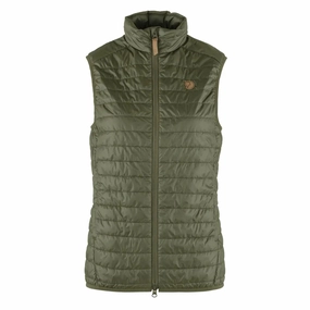 Special Deals Online Today Only Savings Fjallraven Womens Abisko Padded Vest Laurel Green