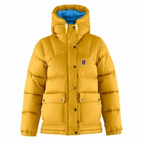 Exclusive Deal Inside Special Steal Event Fjallraven Womens Expedition Down Lite Jacket Mustard Yellow / Un Blue