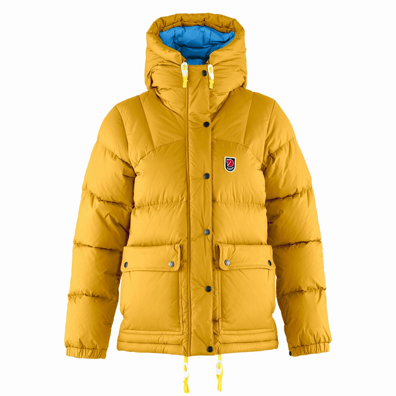 Special Price Today Fjallraven Womens Expedition Down Lite Jacket Mustard Yellow / Un Blue