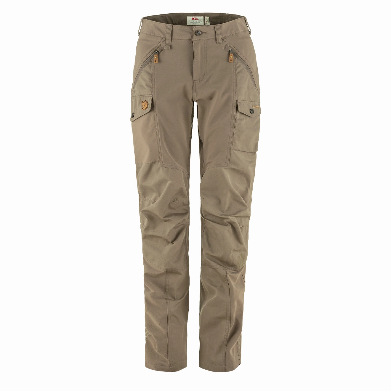 Fjallraven Womens Nikka Curved Trousers Suede Brown Flash Sale Now Big Price Drop