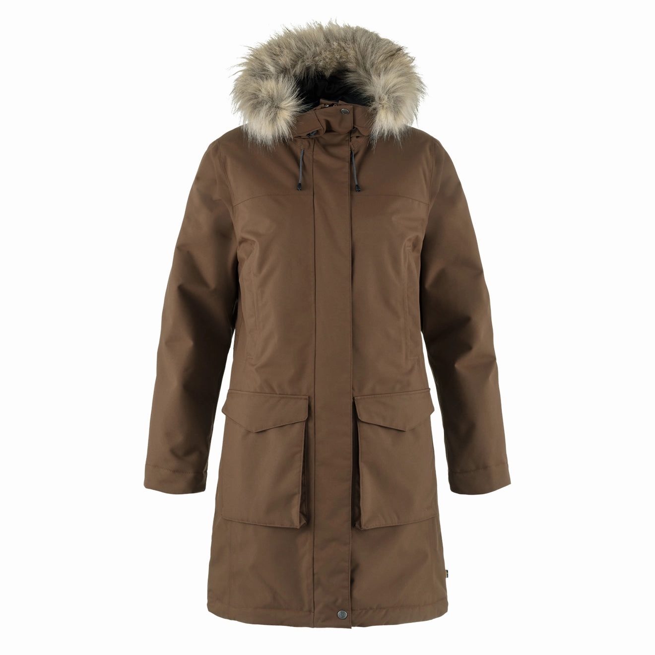 Hot Offer Event Hot Item Clearance Fjallraven Womens Nuuk Lite Parka Dark Oak