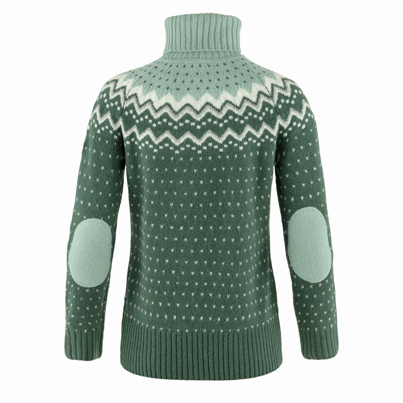 Fjallraven Womens Ovik Knit Roller Neck Deep Patina / Misty Green Flash Sale Alert Now