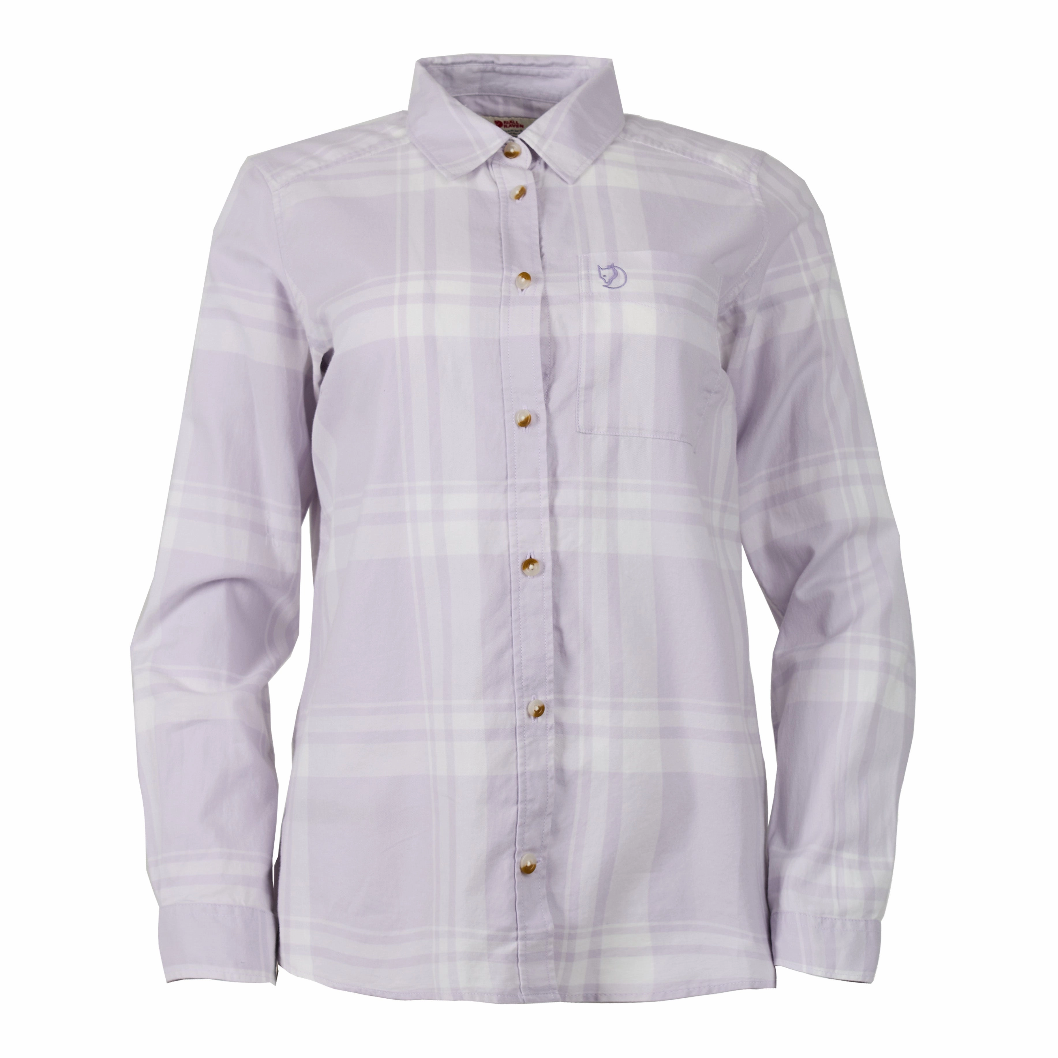Best Deal Alert MustHave Deal Fjallraven Womens Ovik Lite Flannel Shirt Chalk White / Lavender Mist