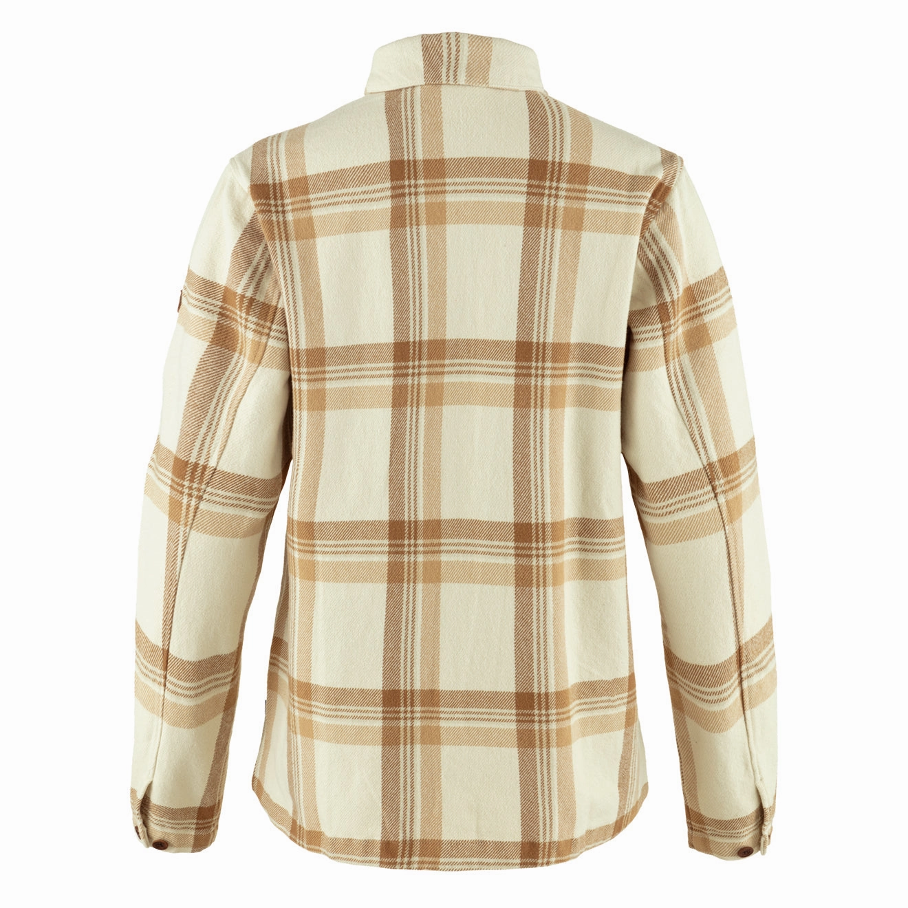 Biggest Savings Now Fjallraven Womens Singi Flannel Overshirt Chalk White / Dune Beige