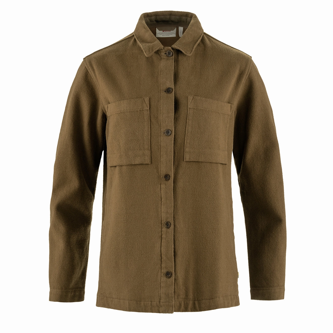 Big Savings Alert Fjallraven Womens Singi Flannel Overshirt Wood Brown