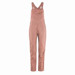 Trending Offer Today Fjallraven Womens Vardag Dungaree Trousers Dusty Rose