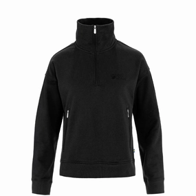 Fjallraven Womens Vardag Half Zip Sweater Black Online Exclusive Deal