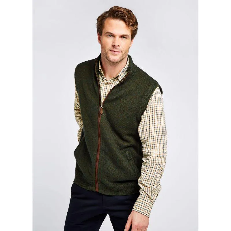 Dubarry Upperwood Mens Wool Blend Gilet - Olive Shop Grab Offer