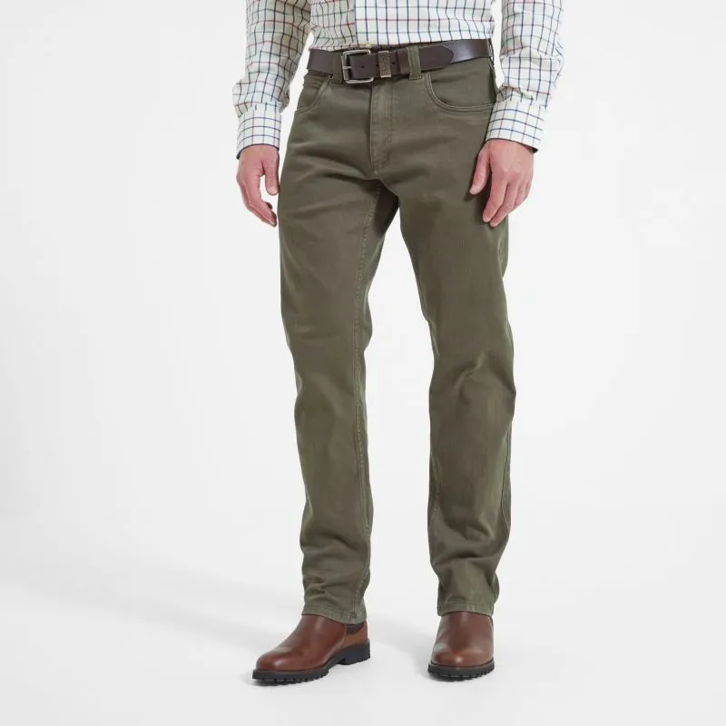 Schoffel James Mens Slim Fit Jeans - Loden Green Flash Sale Now Todays Special Picks