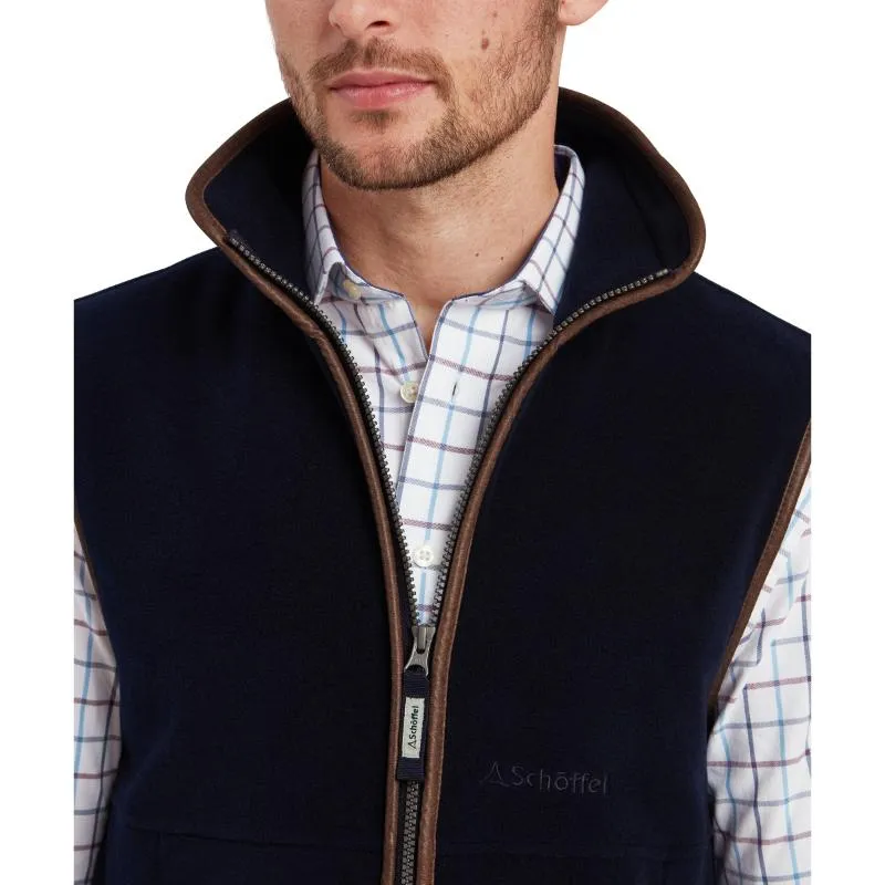 Schoffel Oakham Mens Fleece Gilet - Navy Shop the Savings Now