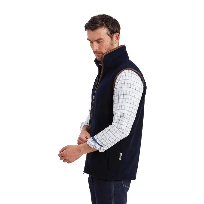 Deal Frenzy Today Schoffel Oakham Mens Fleece Gilet - Navy