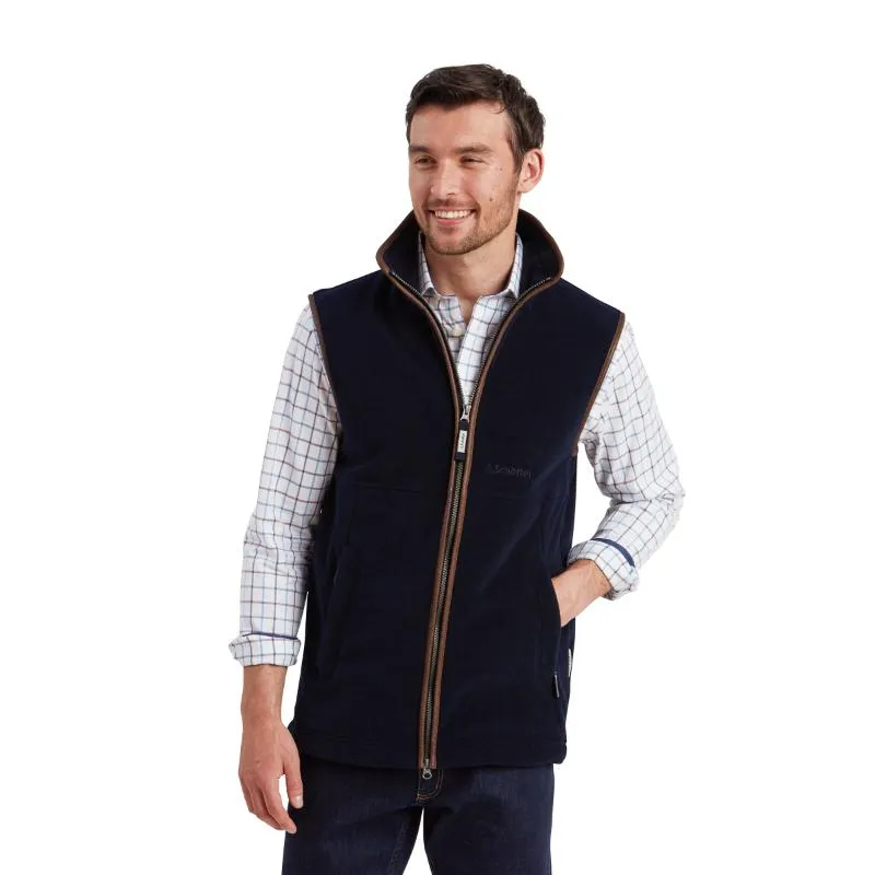 Trending Offer Today Todays Best Deal Schoffel Oakham Mens Fleece Gilet - Navy