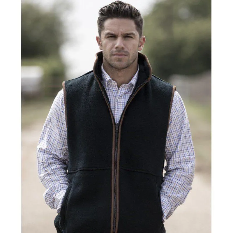 Alan Paine Aylsham Mens Fleece Waistcoat - Dark Navy Dont Miss Todays Deal Grab the Deal Now