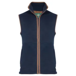 Alan Paine Aylsham Mens Fleece Waistcoat - Dark Navy Shop Grab Offer