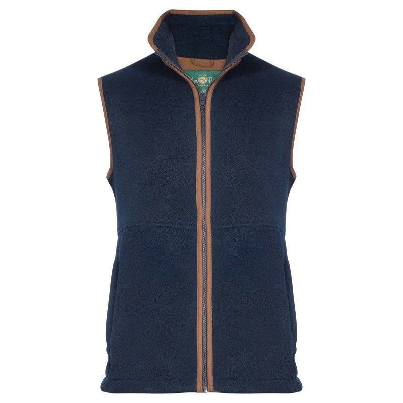 Alan Paine Aylsham Mens Fleece Waistcoat - Dark Navy Shop Grab Offer