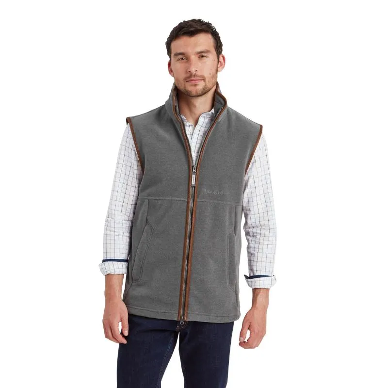Schoffel Oakham Mens Fleece Gilet - Pewter Todays Trending Deals