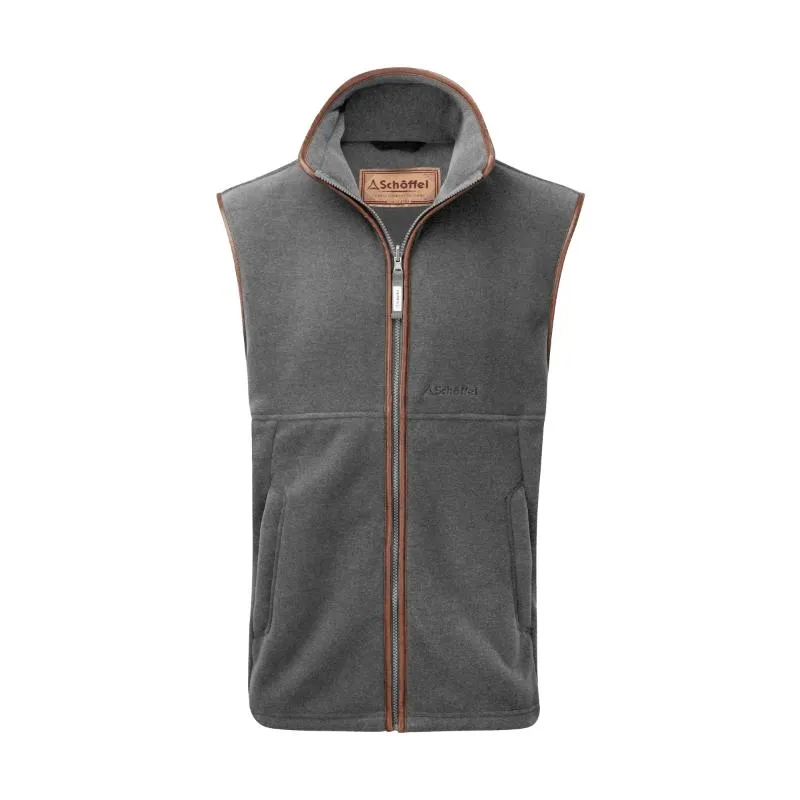 Shop Grab Offer Schoffel Oakham Mens Fleece Gilet - Pewter