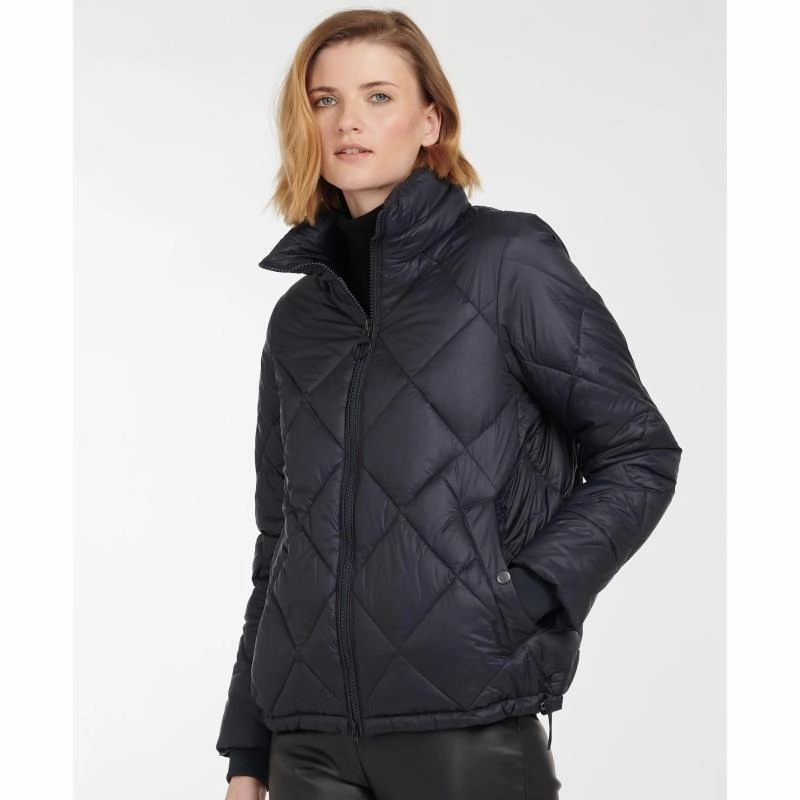 Flash Discount Today Mega Sale Now Barbour Alness Ladies Quilted Jacket - Dark Navy/Dress