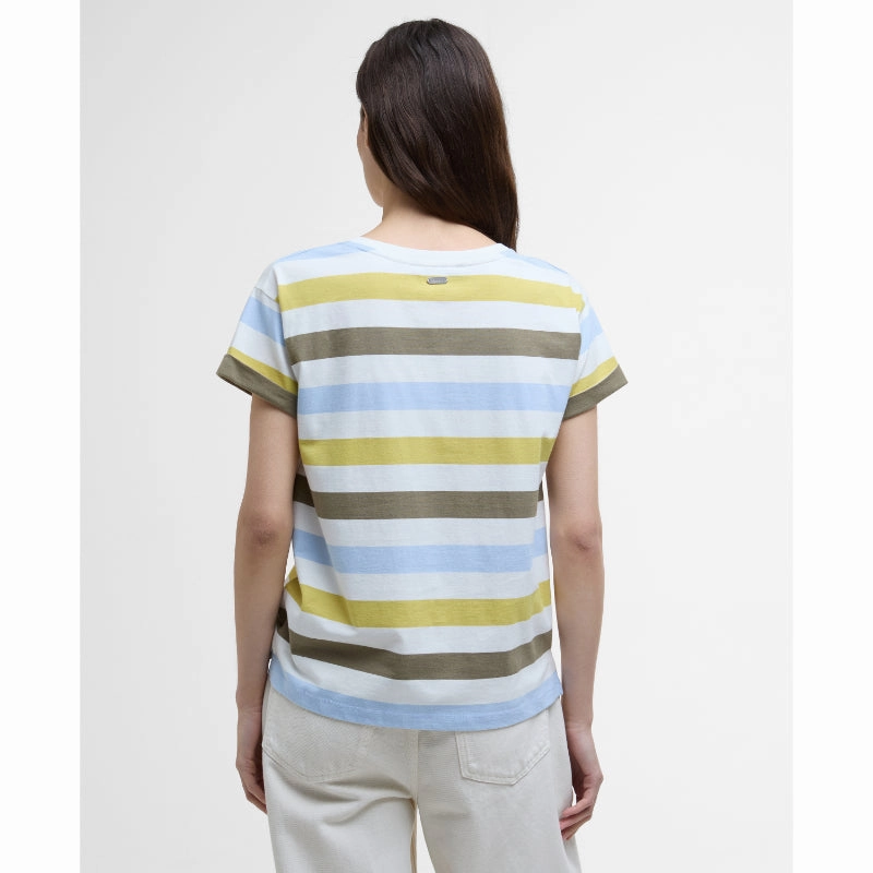 Barbour Lyndale Ladies Top - Limeade Stripe Flash Pick Today Dont Wait Save