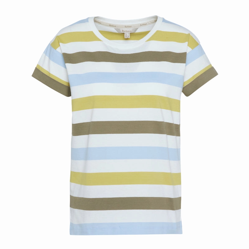 Barbour Lyndale Ladies Top - Limeade Stripe Hot Pick Sale Shop Grab Offer