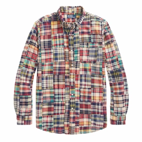 Shop Now Save Grab Your Hot Pick Polo Ralph Lauren Classic Fit Patchwork Madras Shirt Madras Patchwork