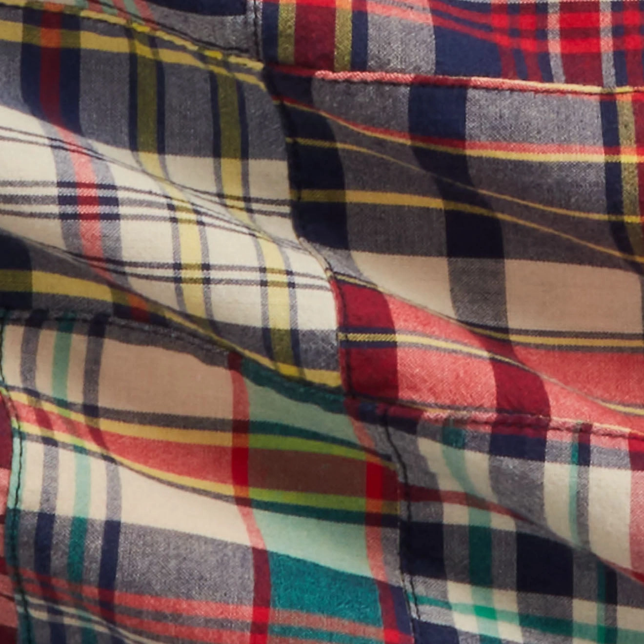 Save Big Today Today Only Special Polo Ralph Lauren Classic Fit Patchwork Madras Shirt Madras Patchwork