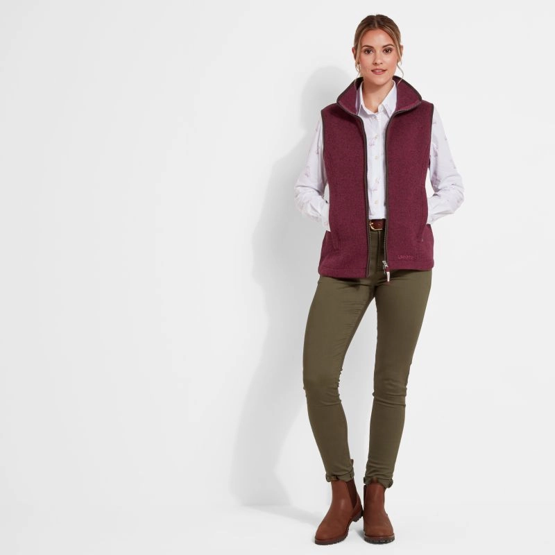 Save Big Online Exclusive Online Deal Schoffel Ashton Ladies Gilet - Mulberry