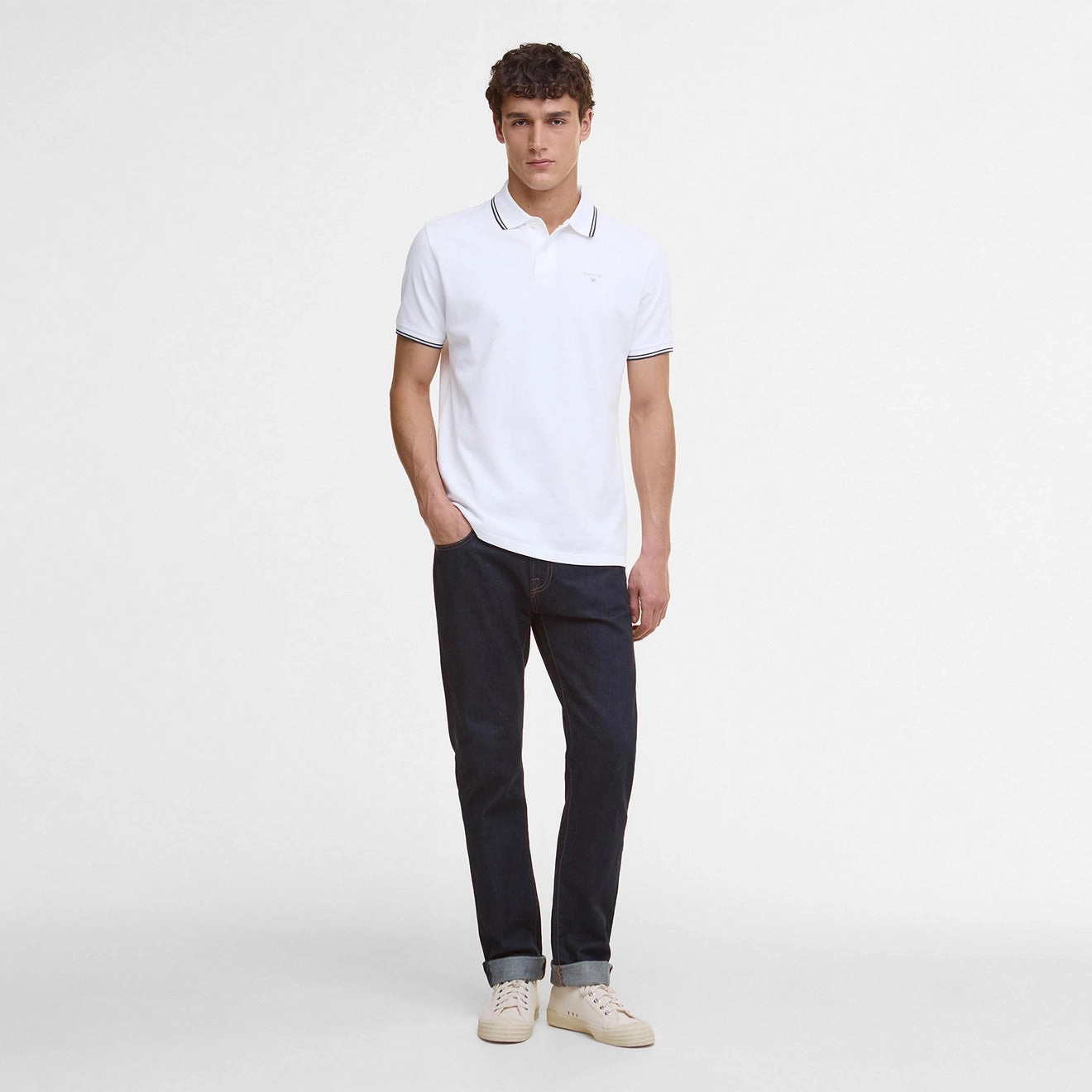 Barbour Fielding Tailored Polo Shirt White Hot Discount Deal Big Savings Today