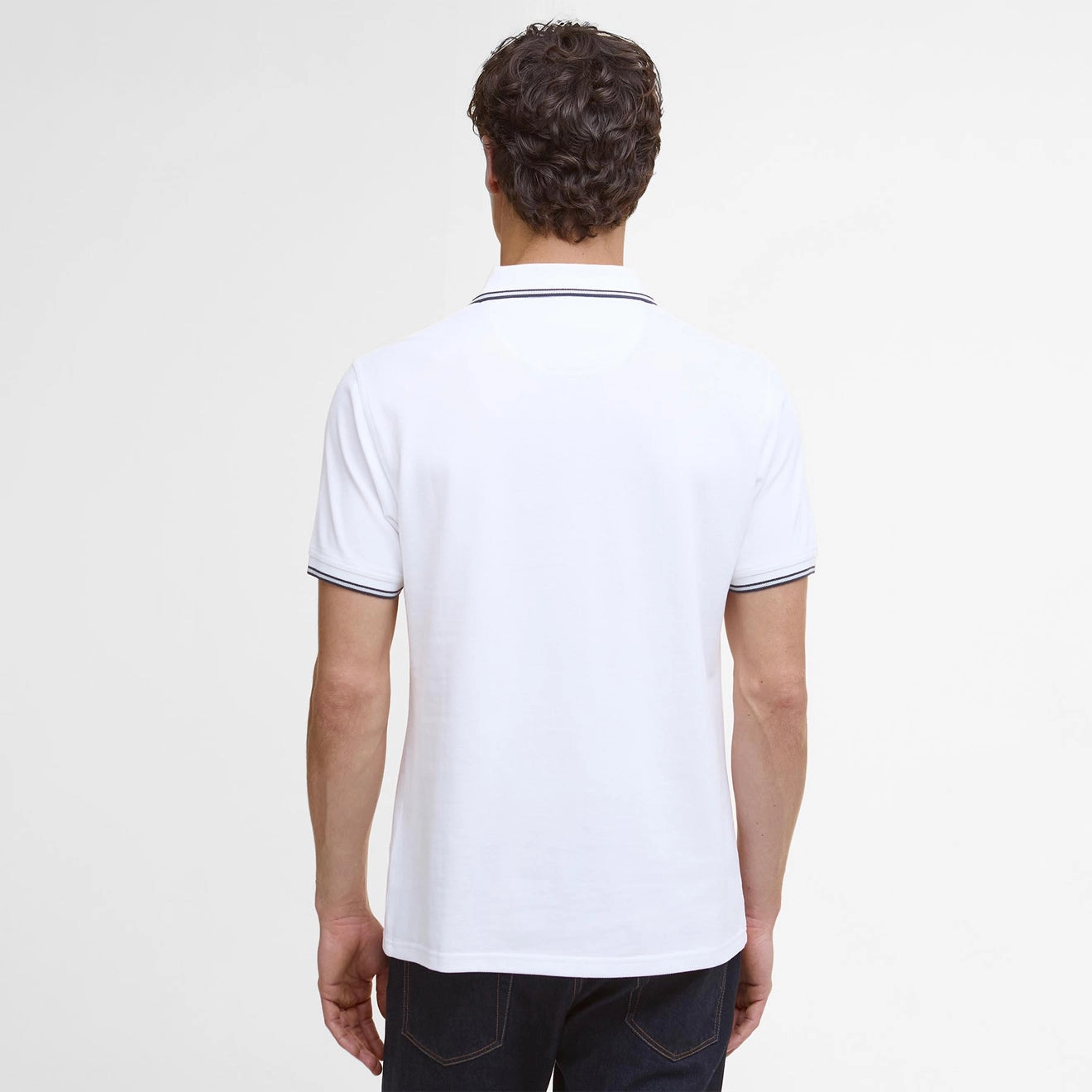 Barbour Fielding Tailored Polo Shirt White Clearance Sale Now
