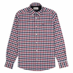Barbour Roth Tailored Shirt Grey Marl Sale Ending Soon