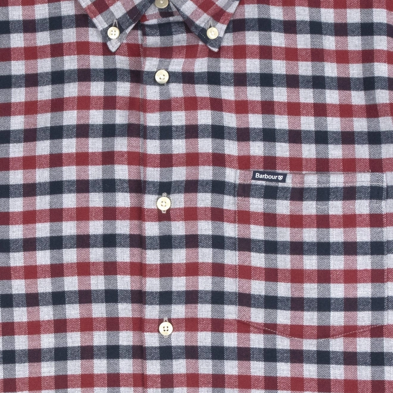 Barbour Roth Tailored Shirt Grey Marl Sweet Deal Today