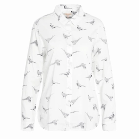 Barbour Womens Safari Shirt Pheasant Print Flash Discount Today