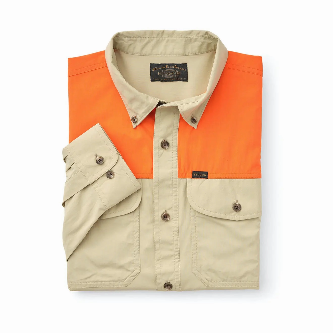 Hot Offer Ending Soon Filson Sportsman L/S Shirt Twill / Blaze