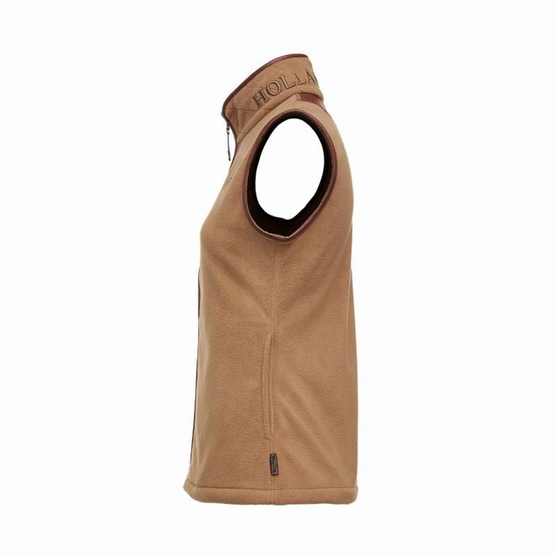 Holland Cooper Country Ladies Fleece Gilet - Coffee Hot Offer Inside Today Only Special