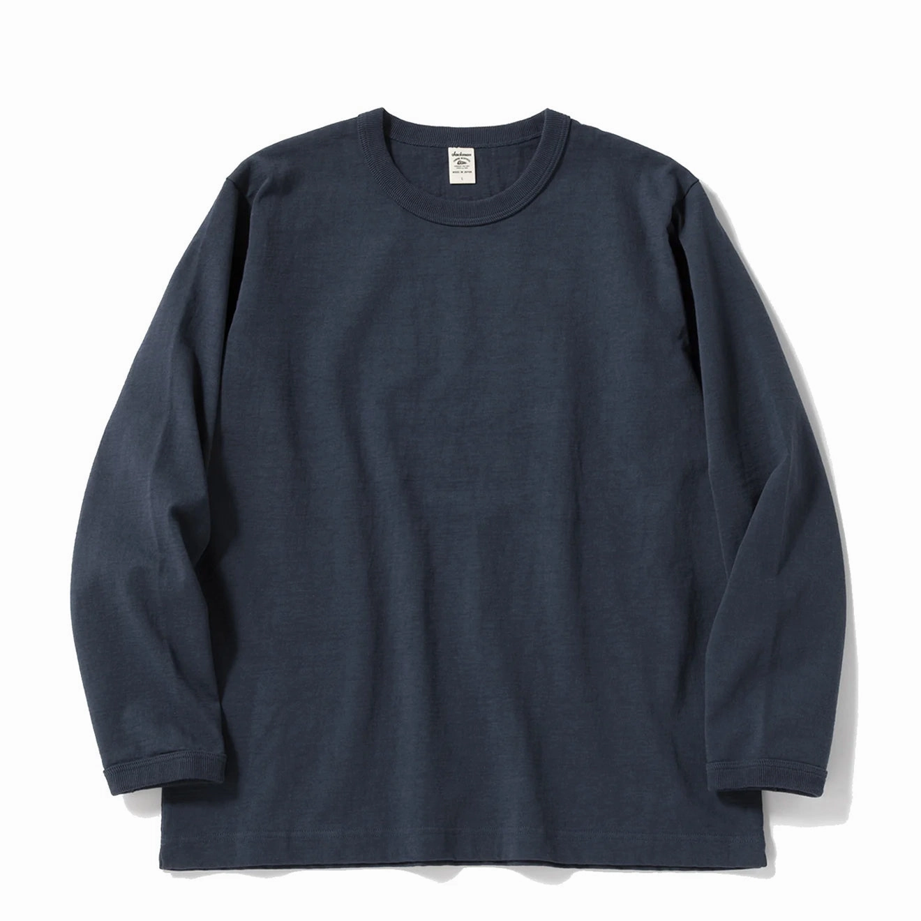 Jackman Dotsume L/S T-Shirt Tetsukon Iron Navy Clearance Blowout Save Big Today