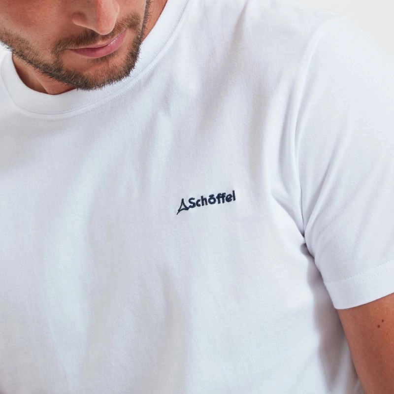 Schoffel Trevone Mens T-Shirt - White Weekend Sale Special MustHave Clearance