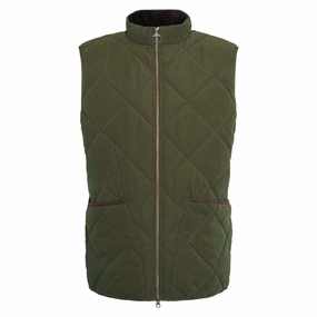 Barbour Country Liddesdale Quilted Mens Gilet - Olive Save Today Event