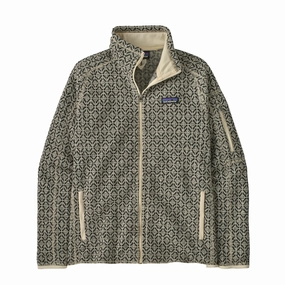 Shop Grab Now Patagonia Womens Better Sweater Fleece Jacket Scales Natural