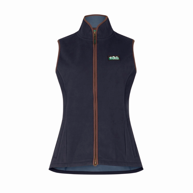 Ridgeline Kodiak Ladies Windproof Fleece Gilet - Navy Big Clearance Event Todays Mega Savings