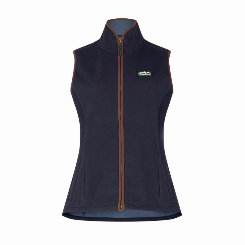 Grab It Now Ridgeline Kodiak Ladies Windproof Fleece Gilet - Navy