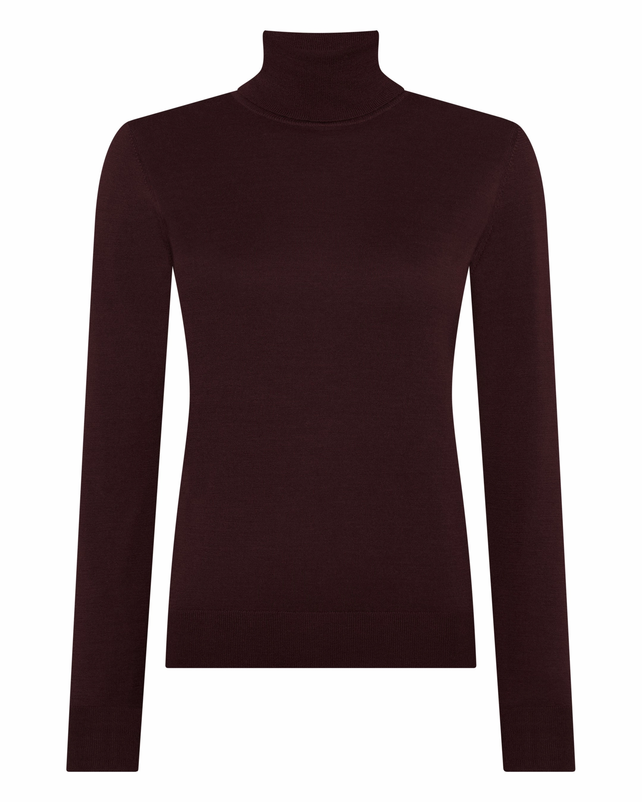 Women'S Margot Superfine Cashmere Roll Neck Jumper Claret Red Surprise Discount Today Mega Savings Now