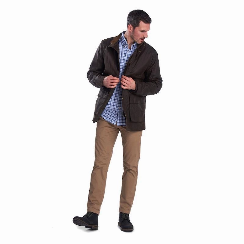 Shop Grab Offer Mega Hot Offer Barbour Abberton Regular Fit Mens Shirt - Blue