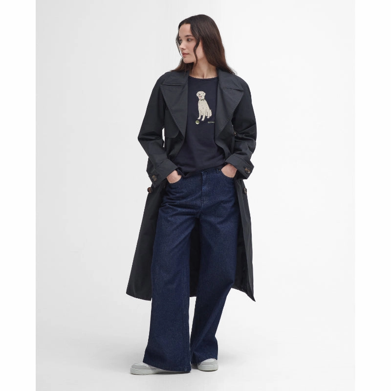 Barbour Fareham Ladies Long Sleeve T-Shirt - Navy Daily Special Offer MustHave Steals