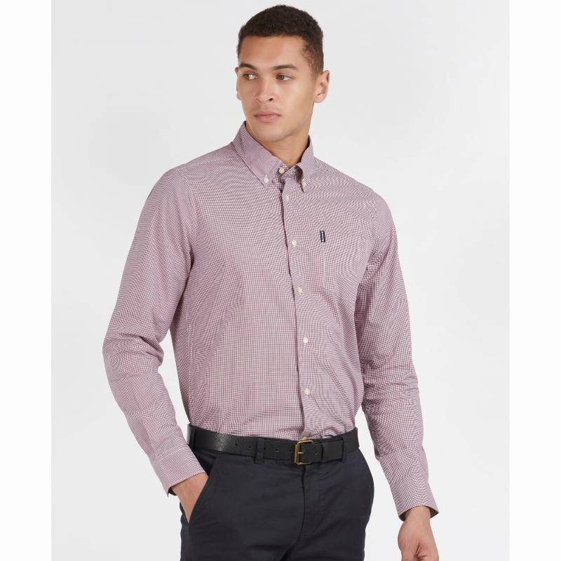 Flash Sale Alert Trending Hot Picks Barbour Gingham 23 Mens Tailored Fit Shirt - Red