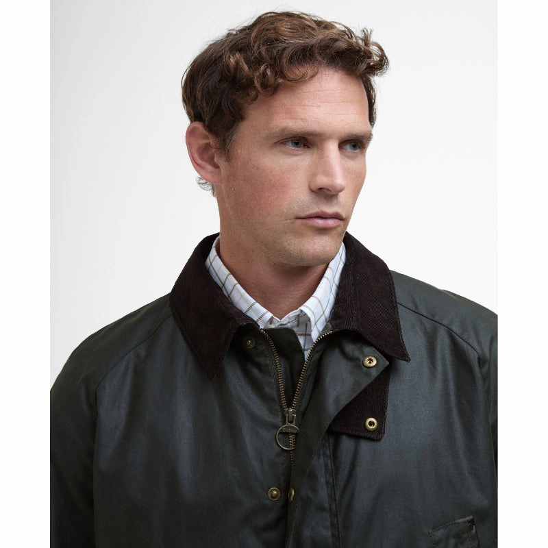 Mega Hot Offer Barbour Halton Mens Wax Jacket - Fern