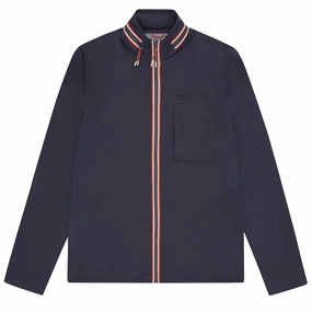 Sealskinz Deopham Water Repellent Full Zip Funnel Neck With Fold Away Hood Navy Mega Hot Offer