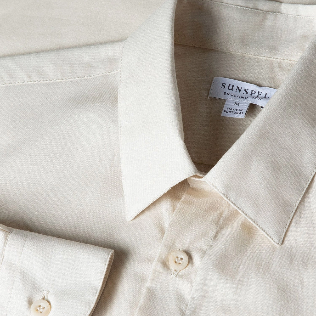 Best Price Today Grab It Fast Sunspel Cotton Cashmere Shirt Ecru