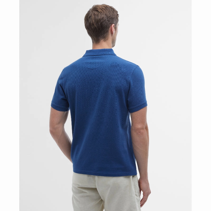 Shop Grab Savings Best Deal Alert Barbour Original Sports Tailored Fit Mens Polo Shirt - Deep Blue