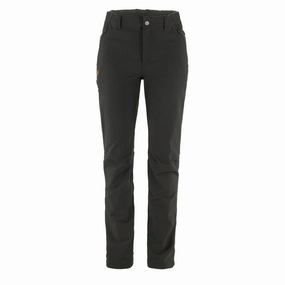 Fjallraven Womens Abisko Winter Stretch Short Leg Trousers Black Limited Stock Offer